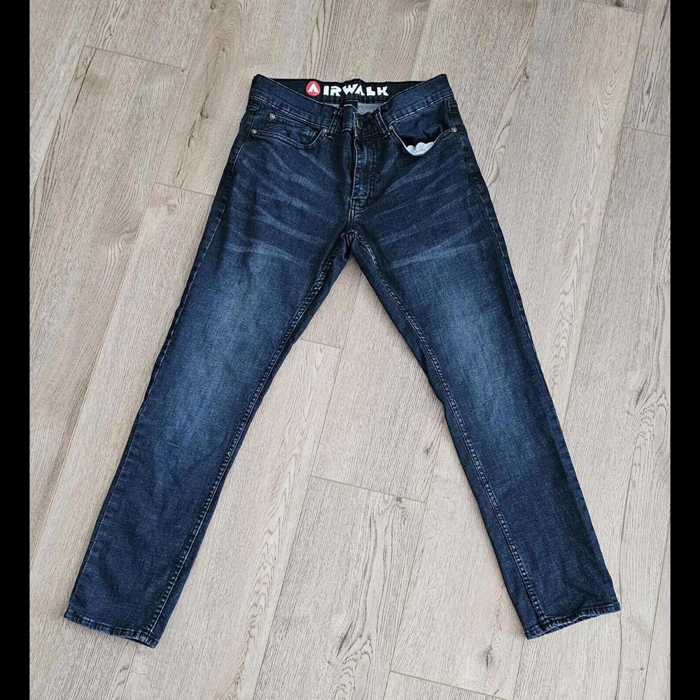 AIRWALK Jeans Men 28×30 Street Skate Ready Denim Stretch Pockets Y2K Pants 28×30